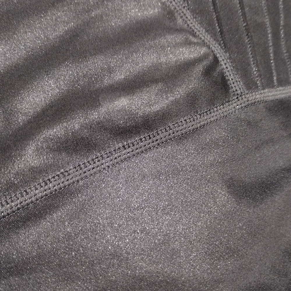 Athleta Inclination Moto Tight Women's XS Black Glitter Workout Gym Running - Picture 11 of 11